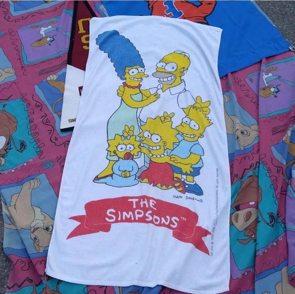 Vintage Simpsons Towel - Picture 1 of 3